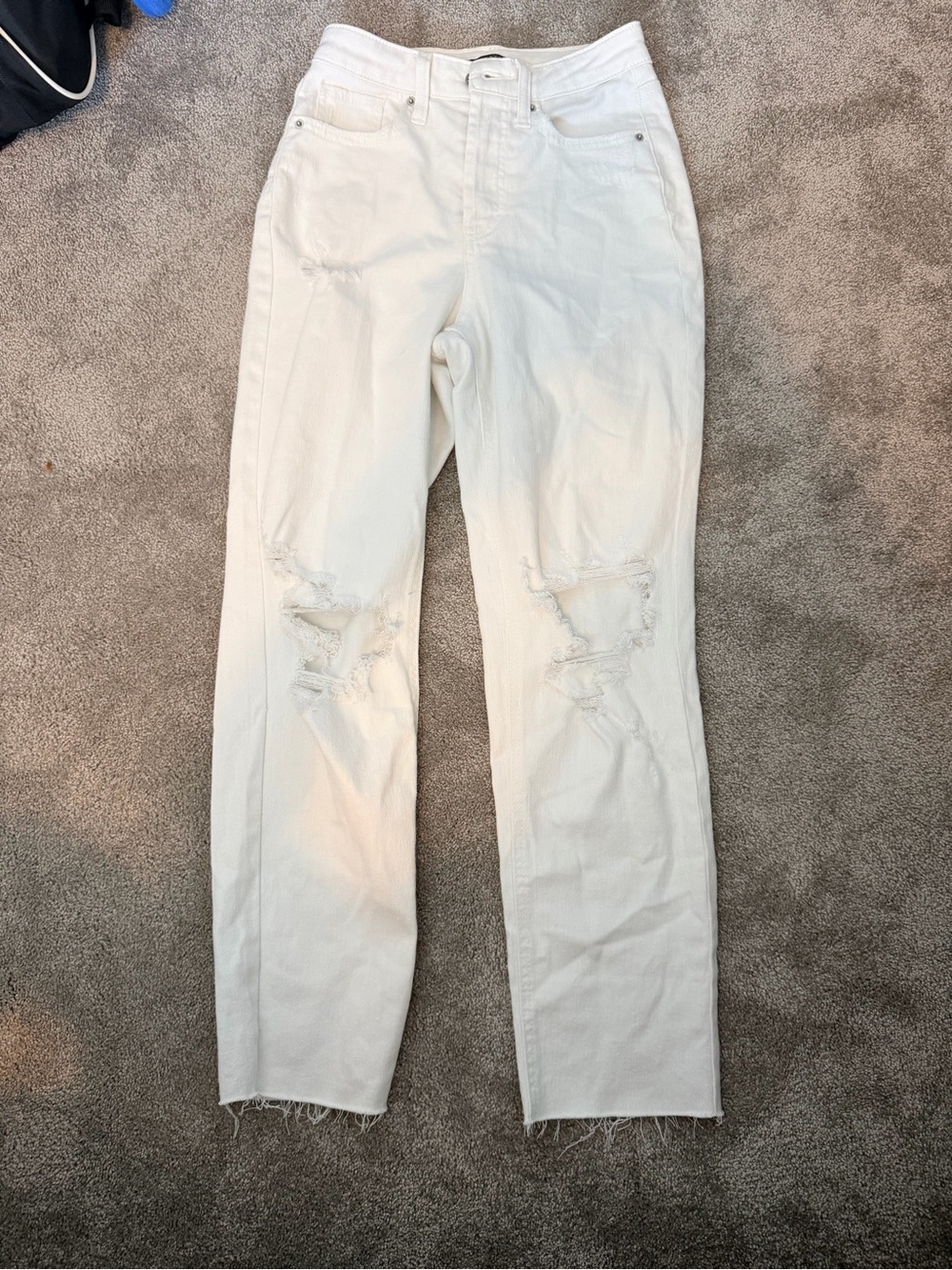 Wild Fable White High-Rise Slim Straight Jeans